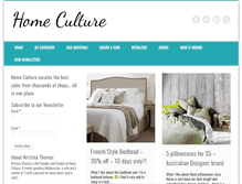 Tablet Screenshot of homeculture.com.au